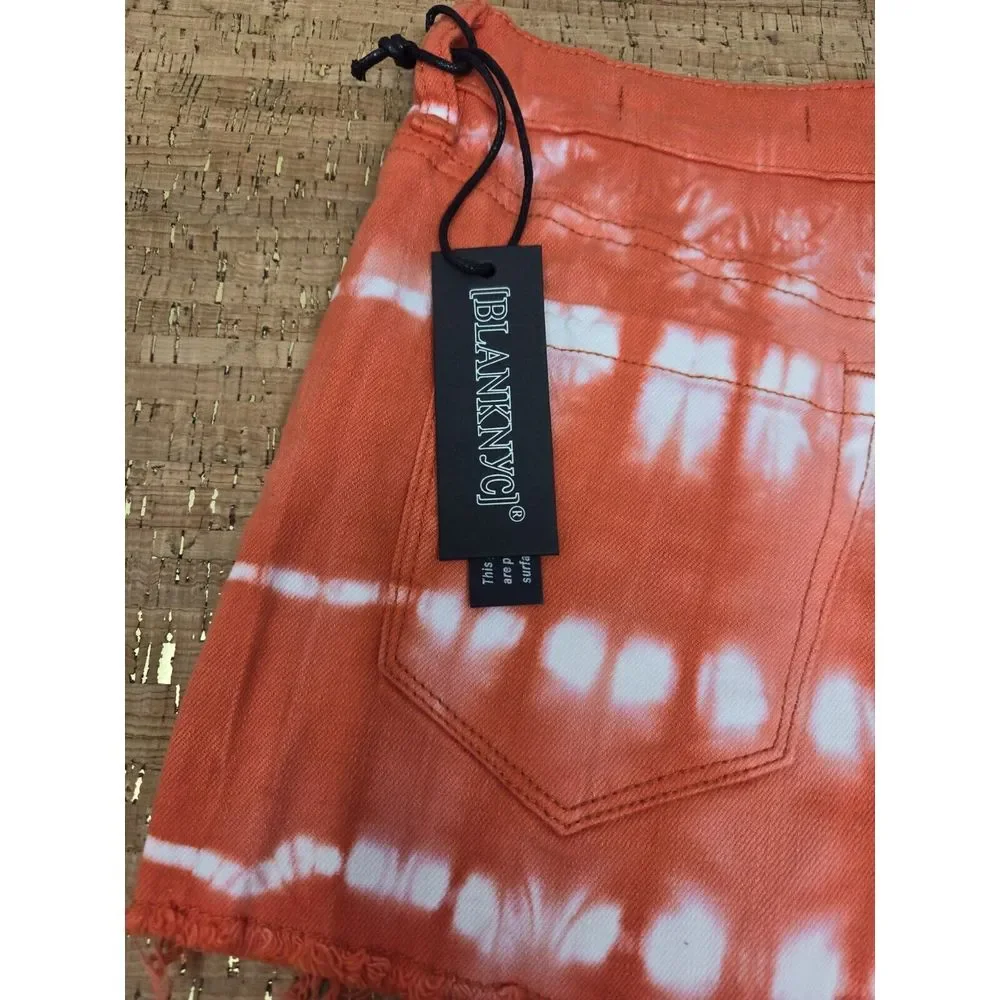 Blank‎ Nyc Shorts Women's 25 The Essex Classic Cut Off Tie Dye Casual Preppy